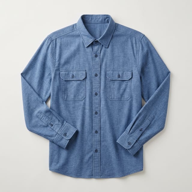 Cotton Blend Casual Shirt