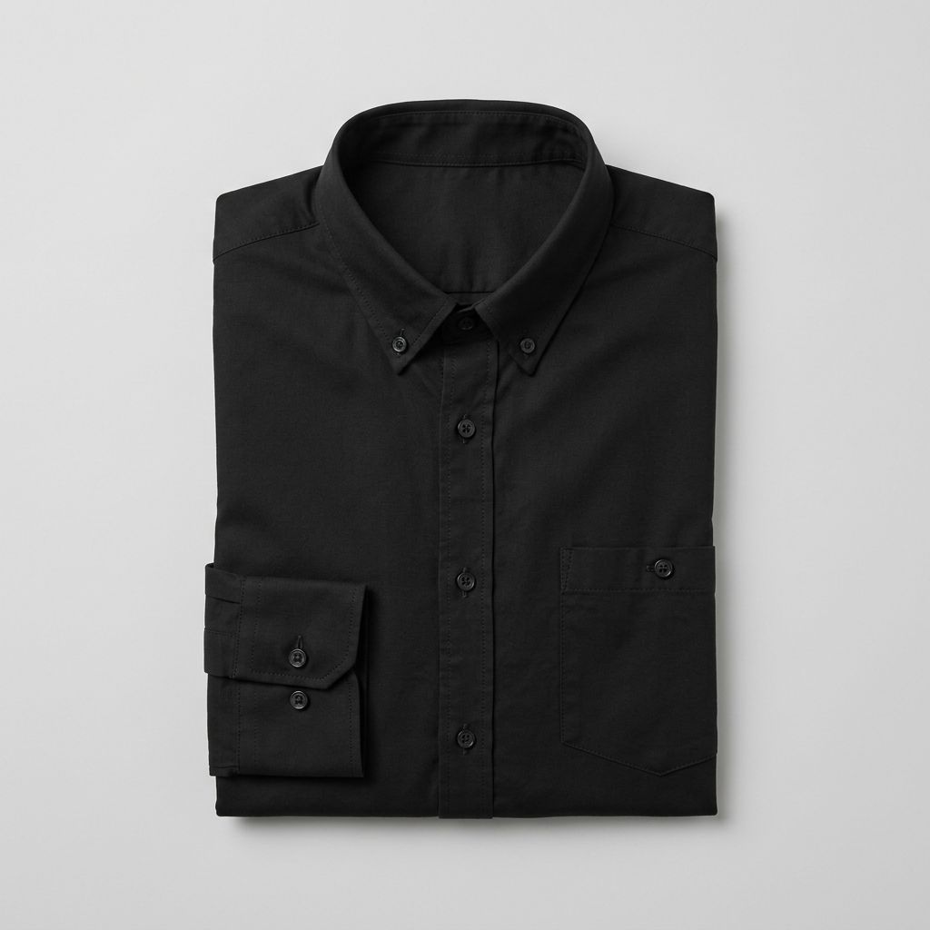Men's Slim Fit Black Casual Shirt