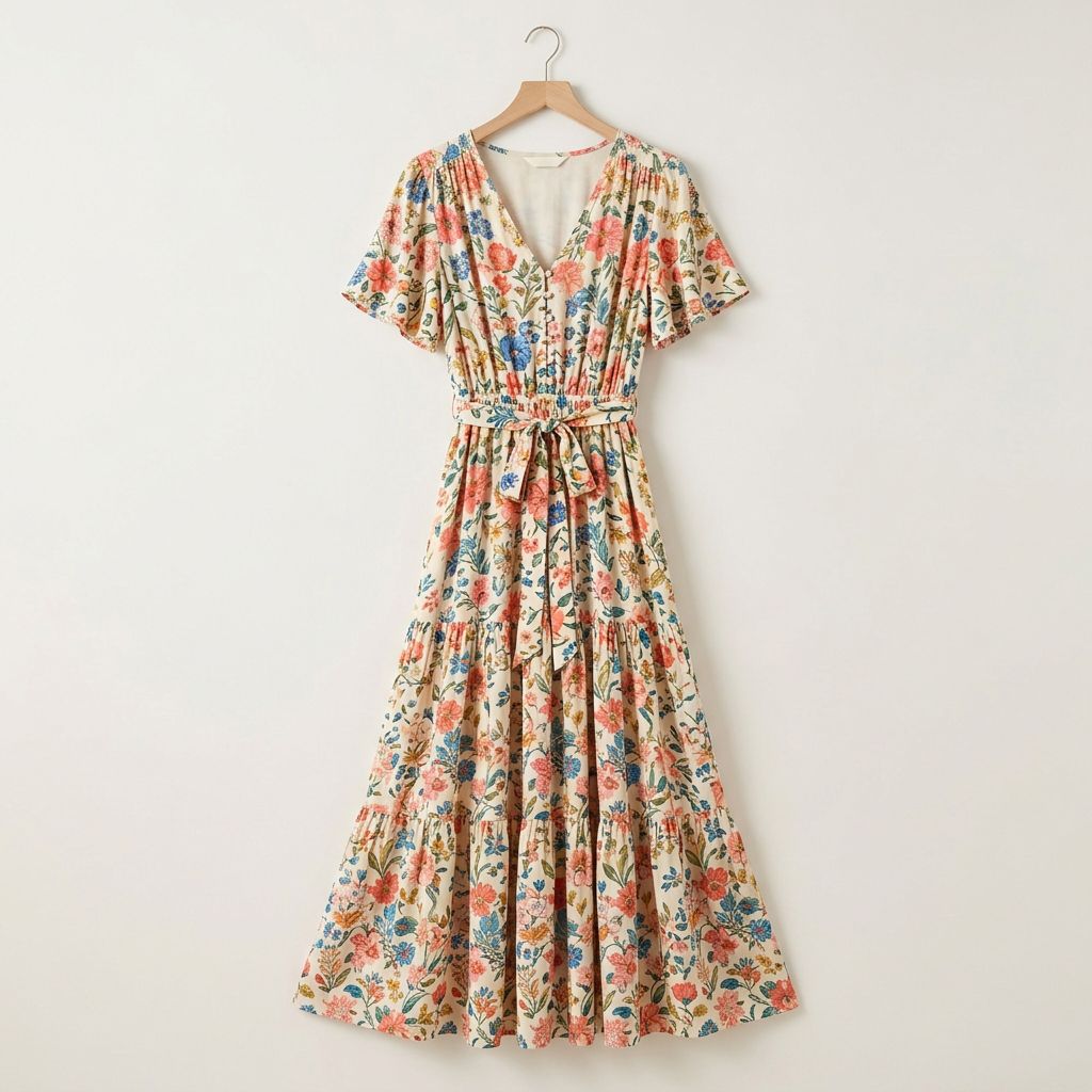 Women's Floral Print Maxi Dress